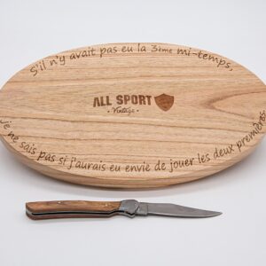 Planche Apéro Rugby “3ème Mi-Temps” avec Couteau