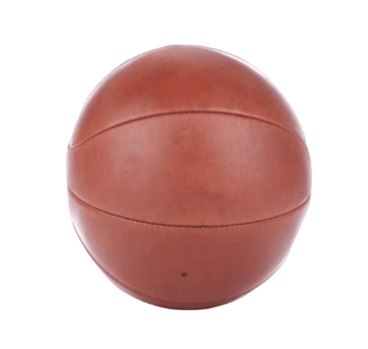 Pack Ballon de Basket en Cuir Vintage + Support