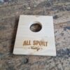 Mini Ballon de Rugby Vintage en Cuir avec Support