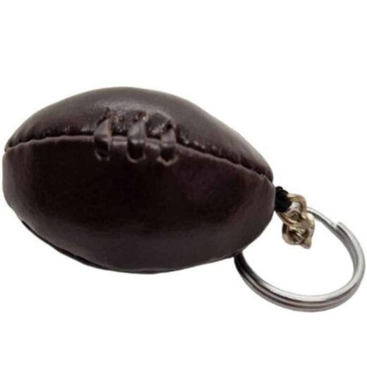 Customizable Mini Vintage Rugby Ball Key Ring