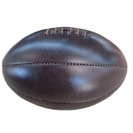 Ballon de Rugby Vintage 8 Pans en Cuir – Années 1920