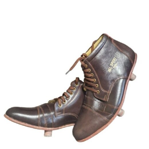 Pair of leather cleats