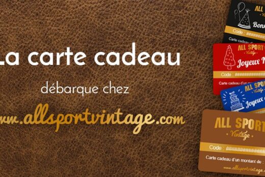 La carte cadeau débarque chez Allsport Vintage !