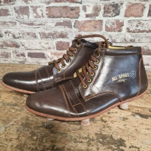 Pair of leather cleats