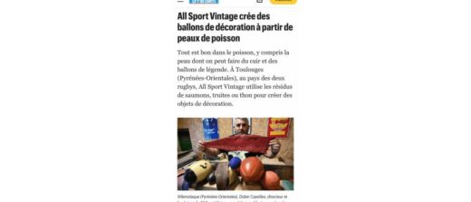 Exclusivité mondiale, nos ballons en peau de poisson