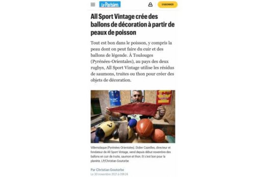 Exclusivité mondiale, nos ballons en peau de poisson