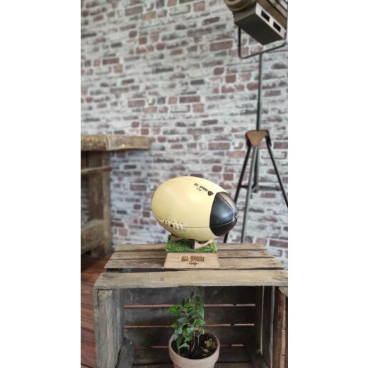 Ballon de Rugby Vintage en Cuir – Années 80