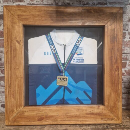 VINTAGE frame 40 x 60 with Jersey supplied by the customer