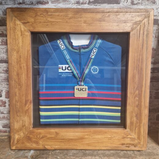 VINTAGE frame 40 x 60 with Jersey supplied by the customer