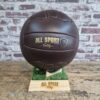 Pack Ballon de Foot Vintage en Cuir + Support