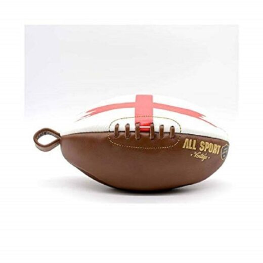 Trousse de Toilette Ballon de Rugby Vintage Angleterre en Cuir