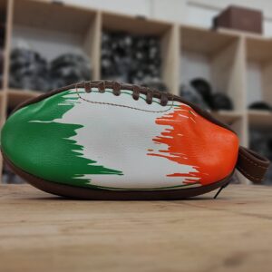 Trousse de Toilette Ballon de Rugby Vintage Irlande en Cuir