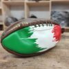 Trousse de Toilette Ballon de Rugby Vintage Italie en Cuir
