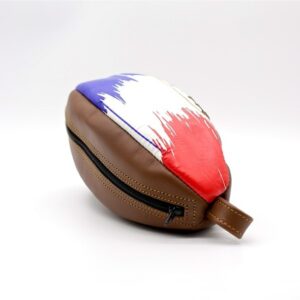 France Rugby Ball Leather Toiletry Bag