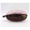 Trousse de Toilette Ballon de Rugby Vintage Rose en Cuir