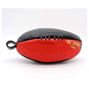 Trousse de Toilette Ballon de Rugby Vintage Rouge et Noir