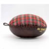 Trousse de Toilette Ballon de Rugby Vintage Tartan en Cuir