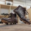 Pair of leather cleats