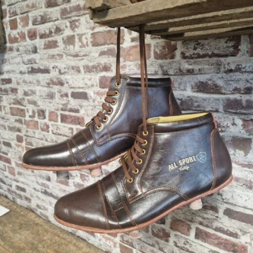 Pair of leather cleats