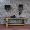 Medecine Ball en cuir vintage