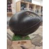 Ballon de Rugby Vintage en Cuir Cousu à la Main