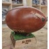 Ballon de Rugby Vintage en Cuir Cousu à la Main