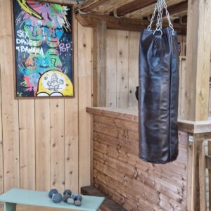 Sac de Frappe Boxe Vintage en Cuir – 1 mètre