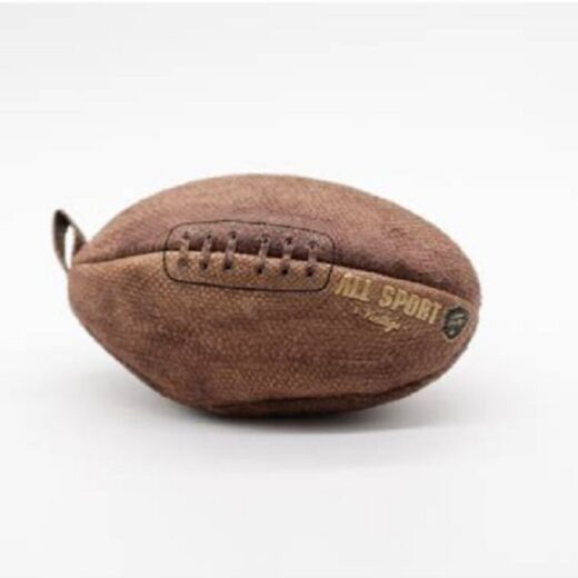 Trousse de Toilette Ballon de Rugby Vintage en Cuir de Poisson Gasthon