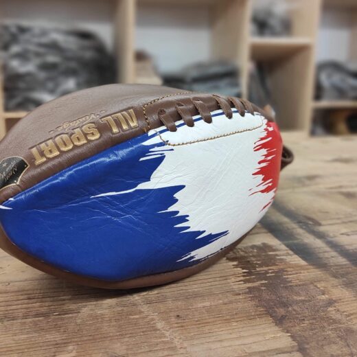 France Rugby Ball Leather Toiletry Bag